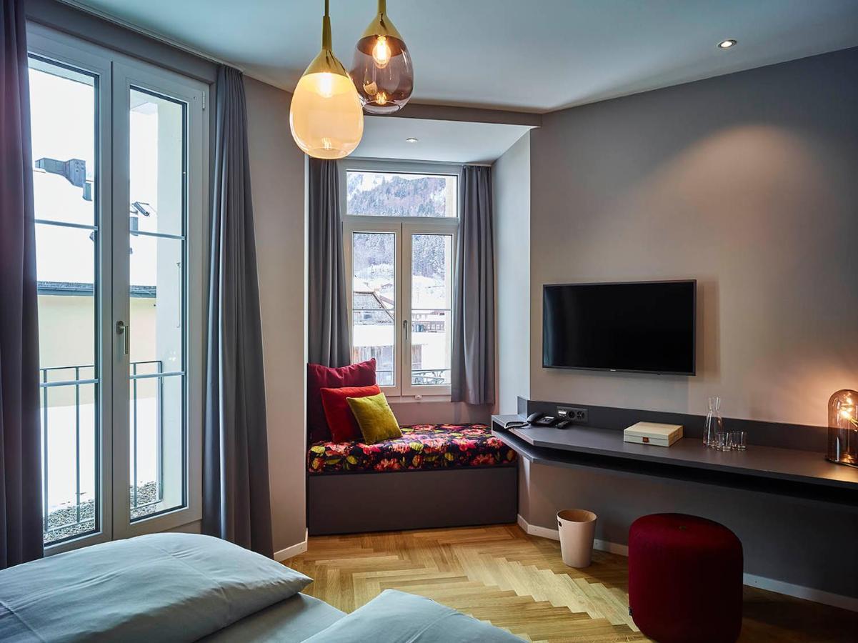 Bellevue-Terminus - Urban Lifestyle Hotel Engelberg Bagian luar foto